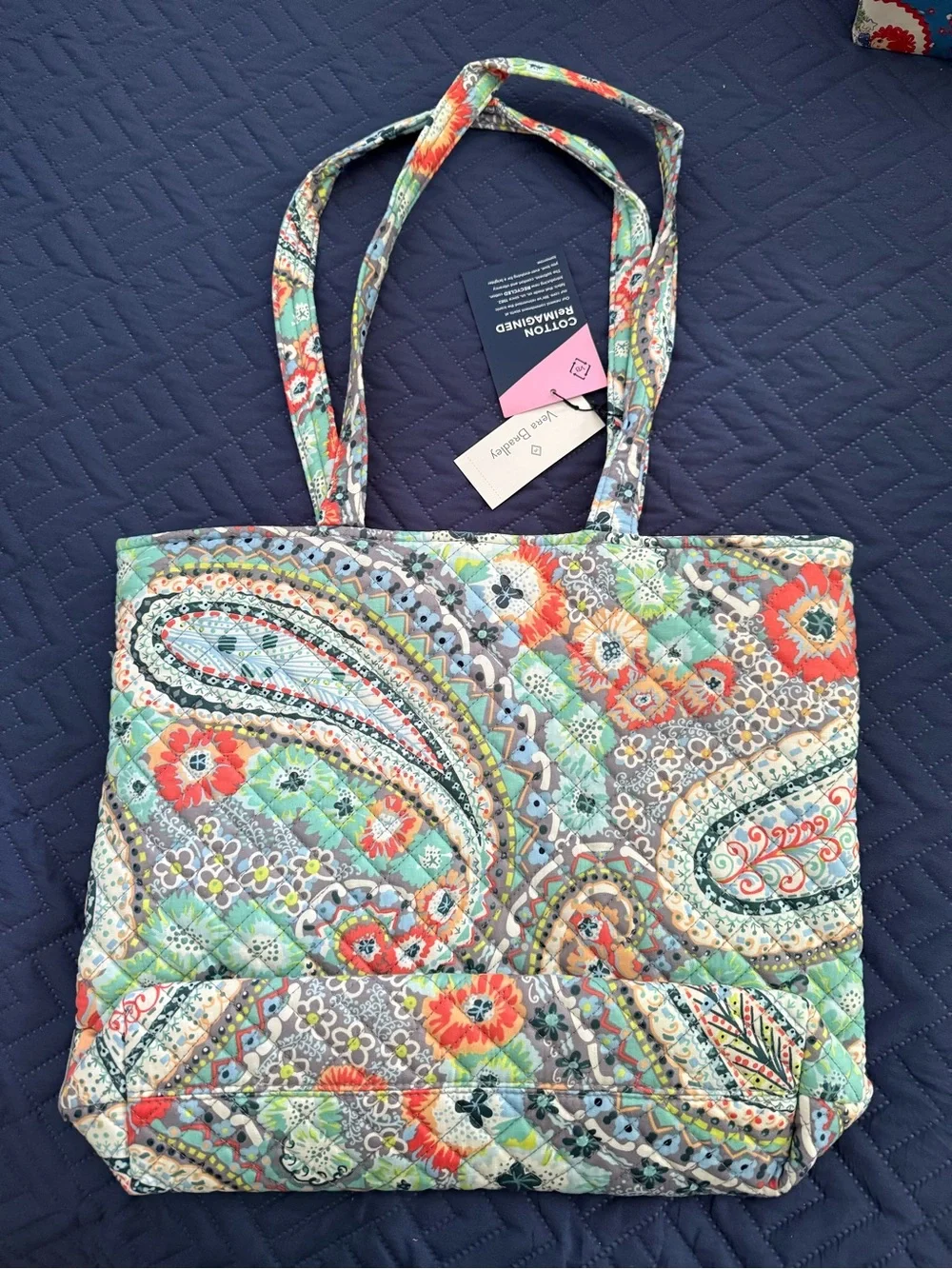 Vera Bradley “Tote” in Citrus Paisley NWT